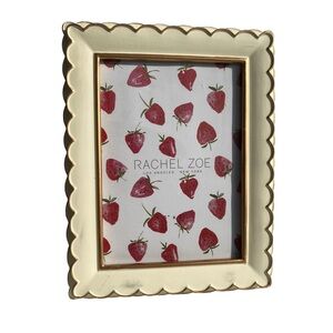 Rachel Zoe Yellow Photo Picture Frame with Gold Border
